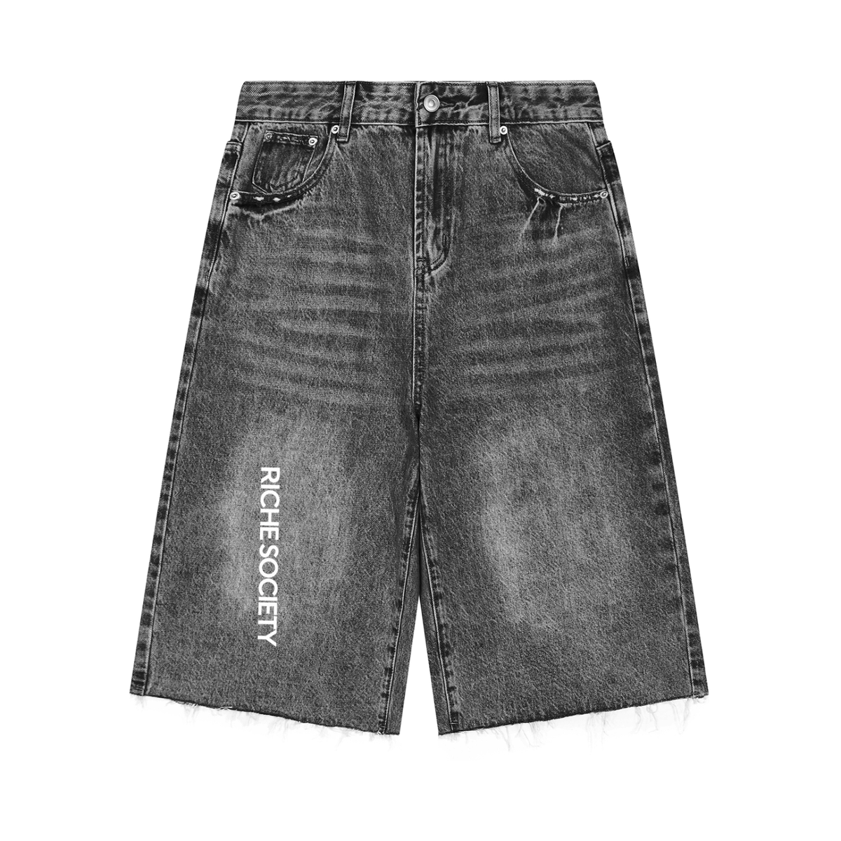 Men’s Riche Society Archive Wide-Leg Denim Shorts