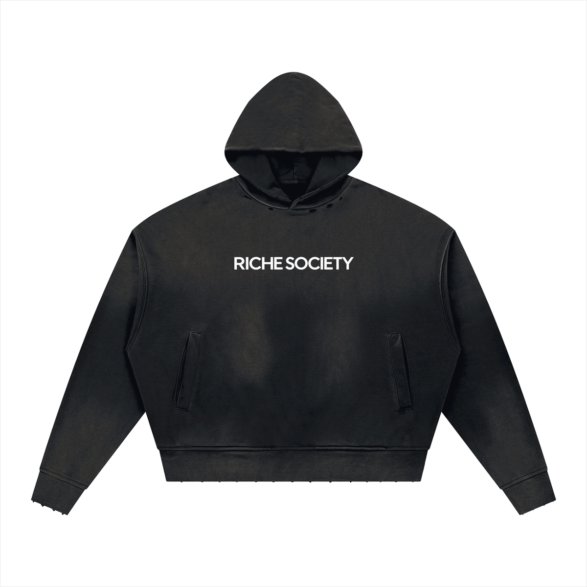 Unisex Riche Society Afterdark Distressed Hoodie