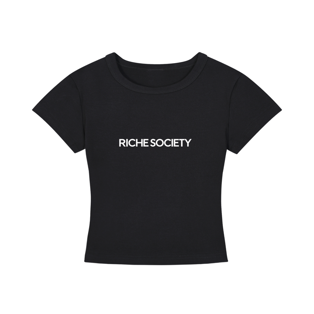 The Riche Society Contour Crop Tee